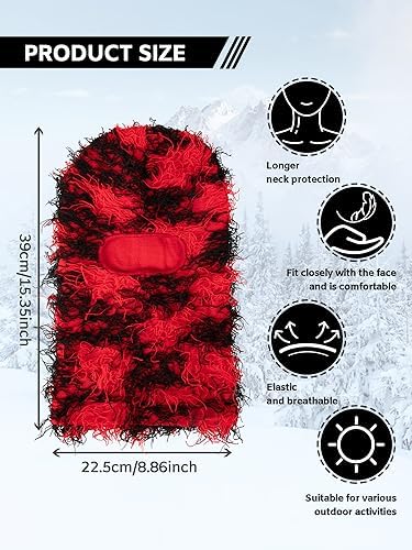 MGBPEI Distressed Balaclava Ski Mask for MenWomen - Windproof Stretchy Breathable