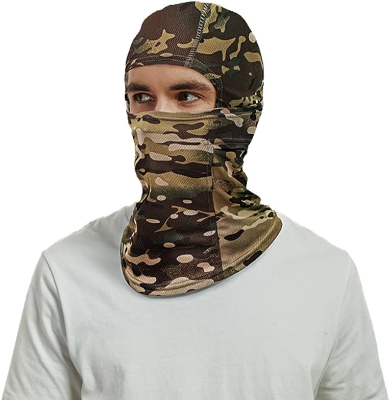 Camo Full Face Mask UPF 50