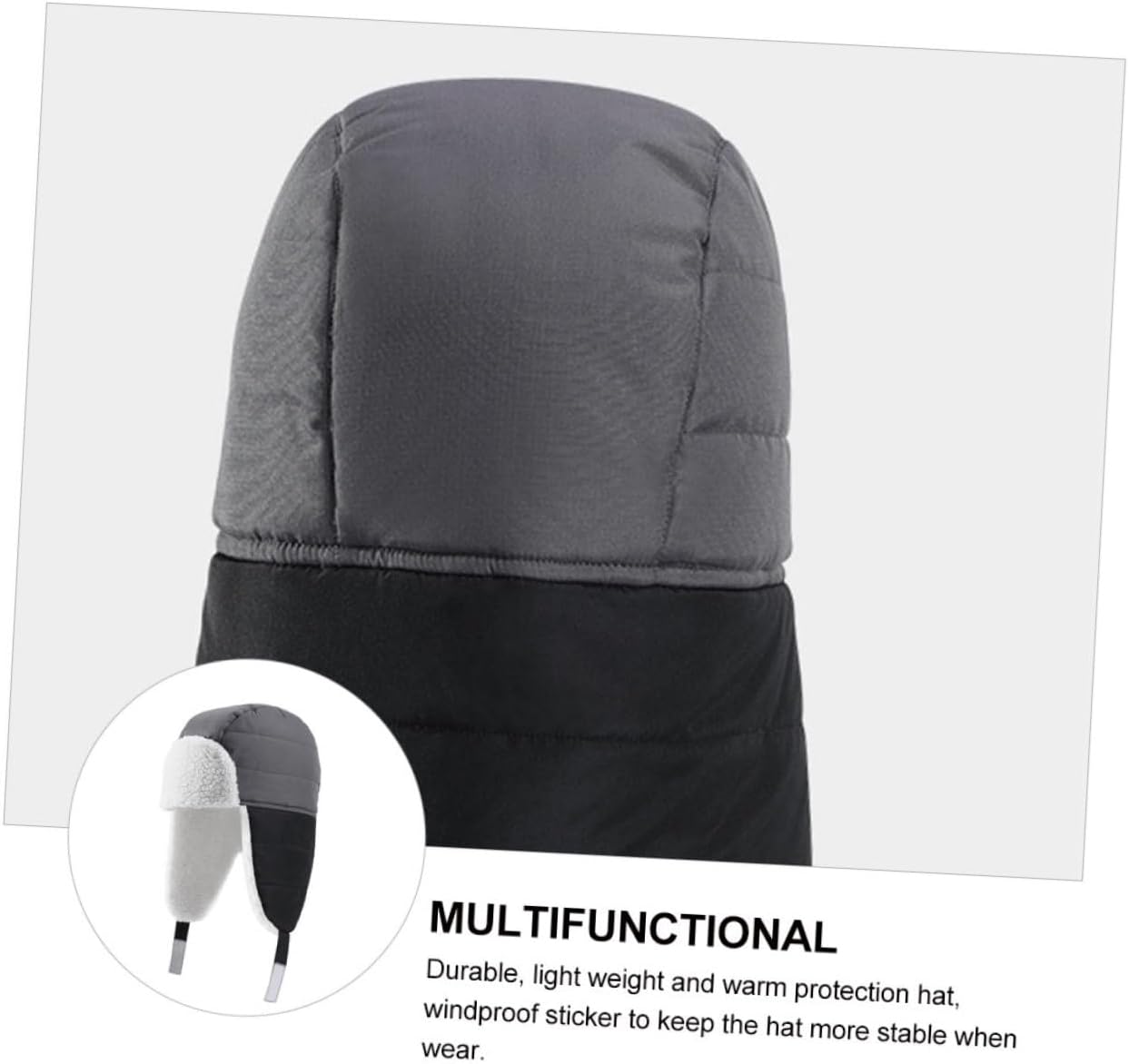 Cute Warm Black Hat Ear Cover for Boys Girls
