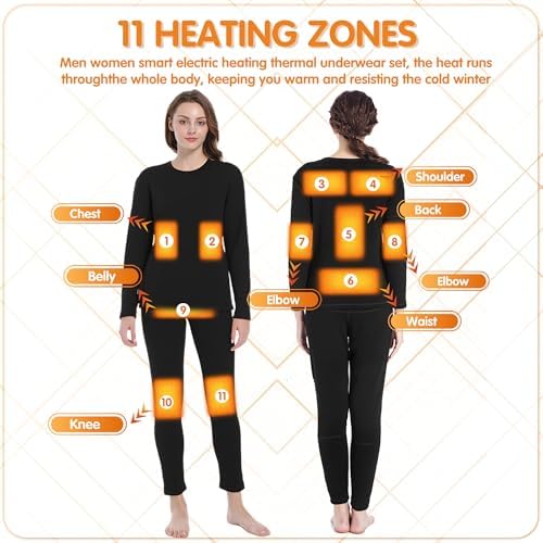 YANYNGS Full Body Heating Underwear Set for Women