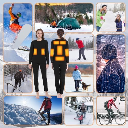Heated Shirt Women 8 Heating Zones for Outdoor Sport
