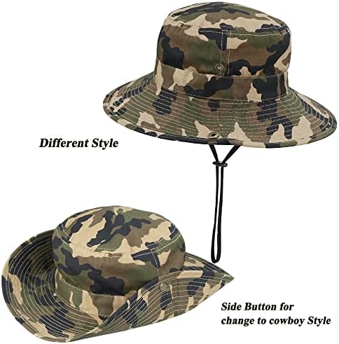 Packable Camouflage Toddler Sun Hat - UPF 50 Protection