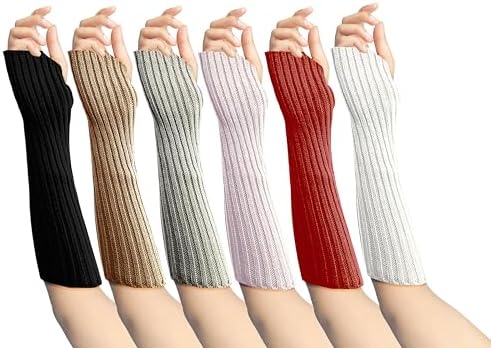 Winterlace 6-Pair Cable Knit Arm Warmer