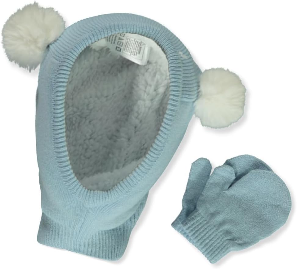 Boys Faux Fur Balaclava Set
