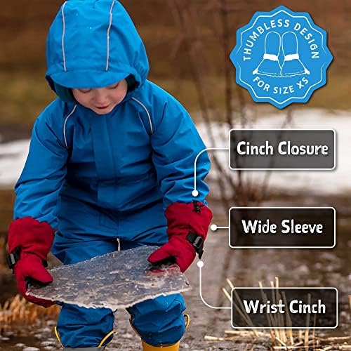 Hand Gloves Waterproof Winter Hand Gloves for Kids Jan Jul