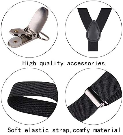 Adjustable Suspenders Bow Tie Set for Kids Ages 1-13