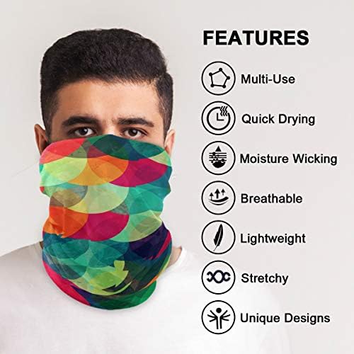 Colorful Unisex Balaclava Face Cover Scarf Mask Headband