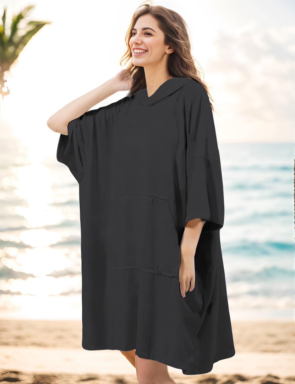 Sleek Fun KFUBUO Surf Poncho Cover-Up
