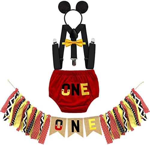Adorable 5-Piece First Birthday Set for Boys