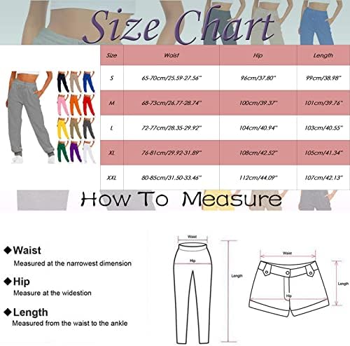 Girl High Waisted Solid Sweatpants with Pockets Drawstring Joggers