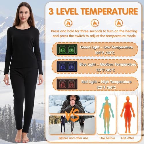 Heating Underwear Set for Women Ice-Cold Protection
