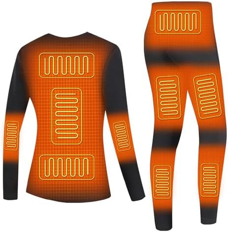 Heated Thermal Underwear Set for Women - Cold Weather Protection