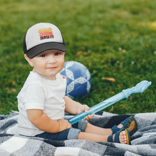 Adjustable Toddler Snapping Back sun Hats 100 polyester tropical UV Protection