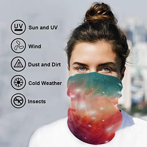 Unisex Balaclava Scarf with Mystic Nebula Stars Design