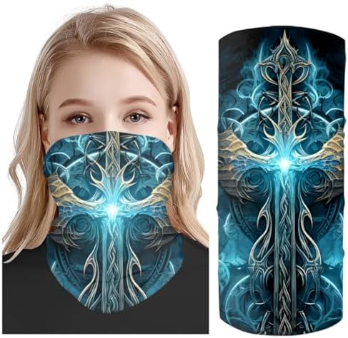 ENLACHIC 3D Viking Totem Balaclava Bandana