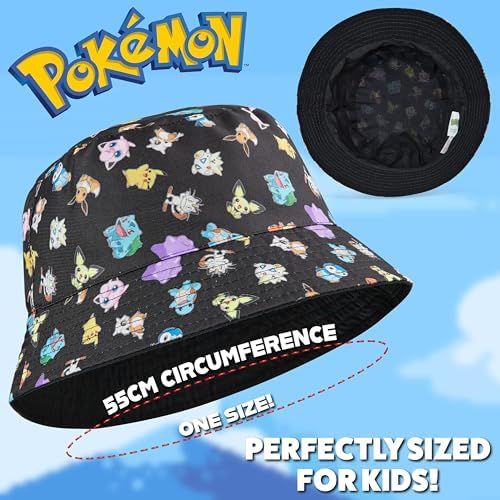 Pokemon Pikachu Bucket Hat Sunglasses for Kids