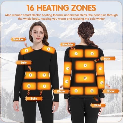 Heated Thermal Shirts for Women - 3 Speed Temperature Control
