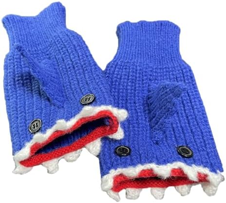 Winter Knitted Half Finger Gloves