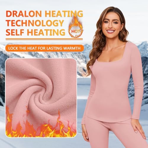 WOWENY Womens Thermal Underwear Set