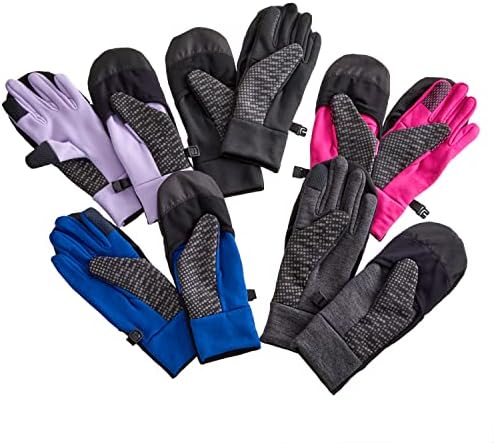Kids Convertible Winter Gloves with Mitten Cover