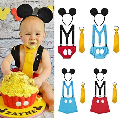 IWEMEK Adjustable Toddler Outfit - Cake Smash First Birthday Set