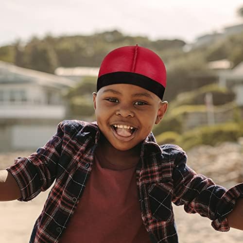 3-Piece Kids Satin Wave Caps Set