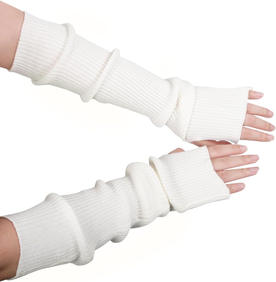 Meioro Womens Fashionable Fingerless Arm Warmers