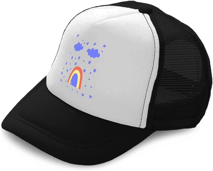 Kids Trucker Hat Rainbow Clouds Stars More