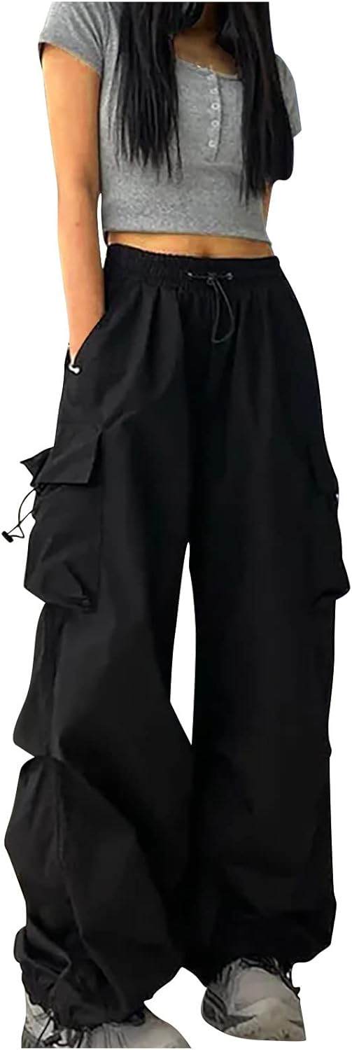 Trendy Drawstring Cargo Pants for Women