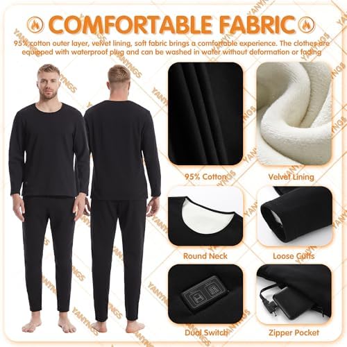 YANYNGS Heater Thermal Underwear Set