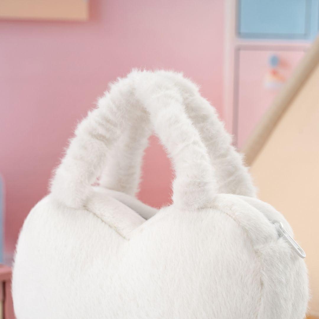 Gloveleya Elegant Heart-Shaped Tote Bag Stylish Canvas Accessory