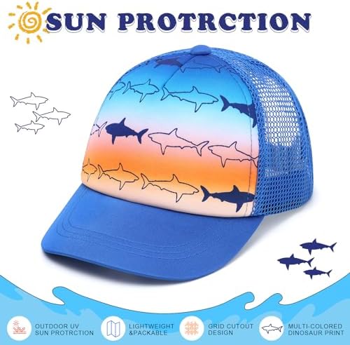 Stylish Dino-Print Toddler Baseball Cap