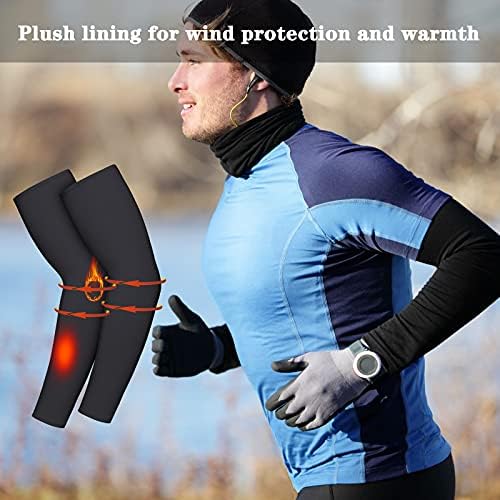Skylety Thermal Arm Warmers 3 Pairs for Winter Sports