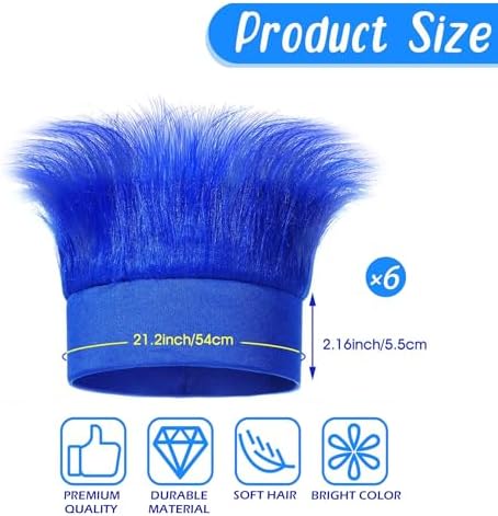 Carnival Activate 6-Piece Hairy Headband Set