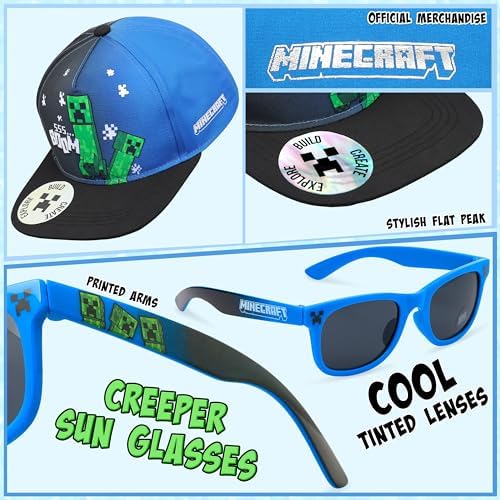 Minecraft Boys Hat and Sunglasses Set