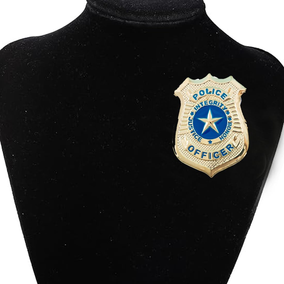 5Pcs Police Badge Pin Role Play Costume Accessory