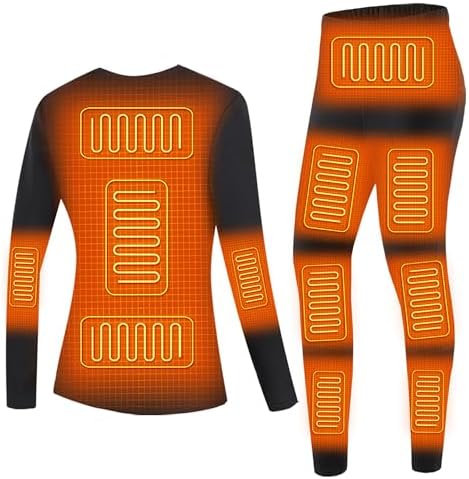 Heated Underwear Set for Women with 17 Zones
