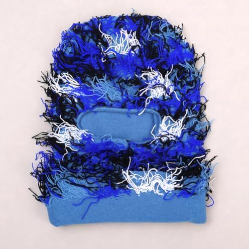 Malaxlx Distressed Ski Mask Balaclava Winter Windproof Beanie