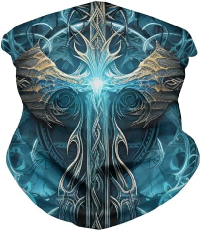 ENLACHIC 3D Viking Totem Balaclava Bandana