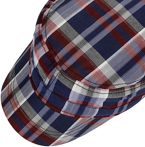 Lipodo Classic Cotton Check Army Cap - WomenMen