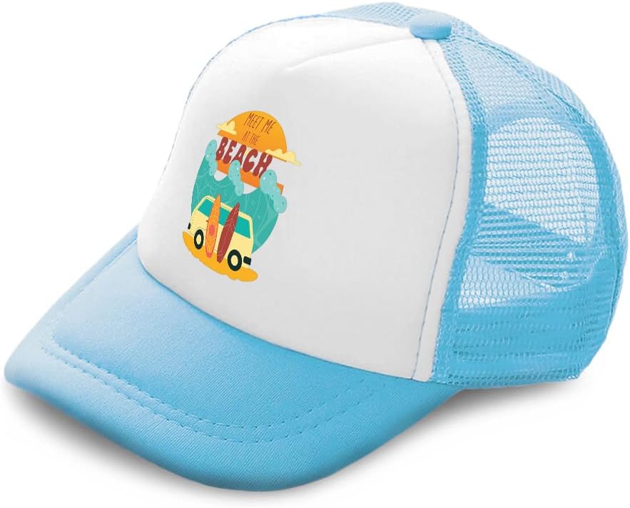 Cute Rascals Kids Trucker Hat Beach Adventure in Style