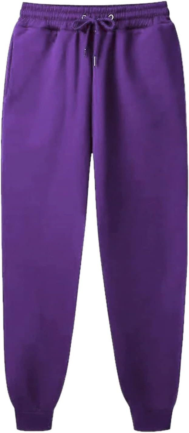 Girl High Waisted Solid Sweatpants with Pockets Drawstring Joggers