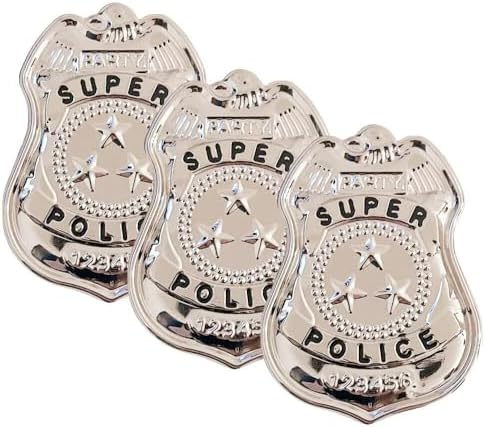 3-Piece Police Badge Role-Playing Costume