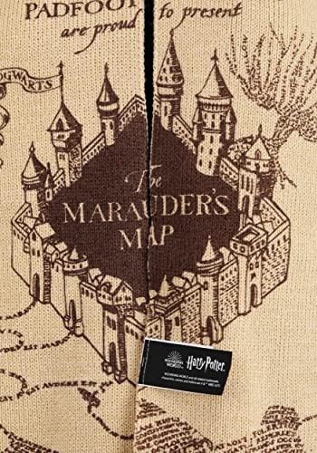 Harry Potter Marauders Map Knit Hat Scarf Set