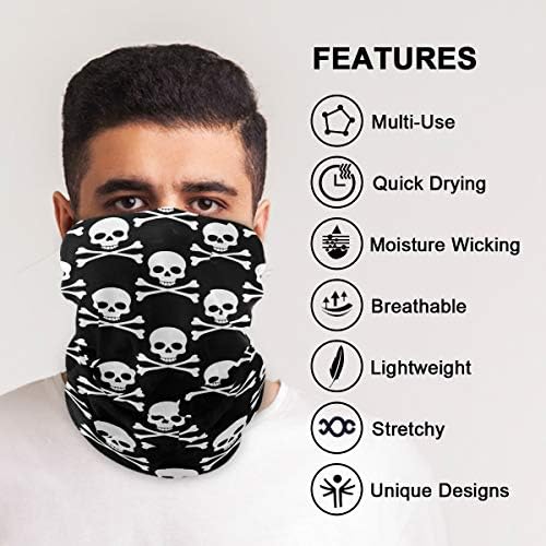 My Little Nest Face Cover - Skull Pattern Balaclava Scarf
