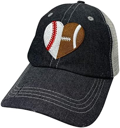 Perfect for MomAdjustable Fashionable Baseball Football Heart Hat