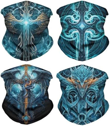 ENLACHIC 3D Viking Totem Balaclava Bandana