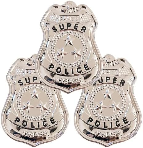3-Piece Police Badge Role-Playing Costume