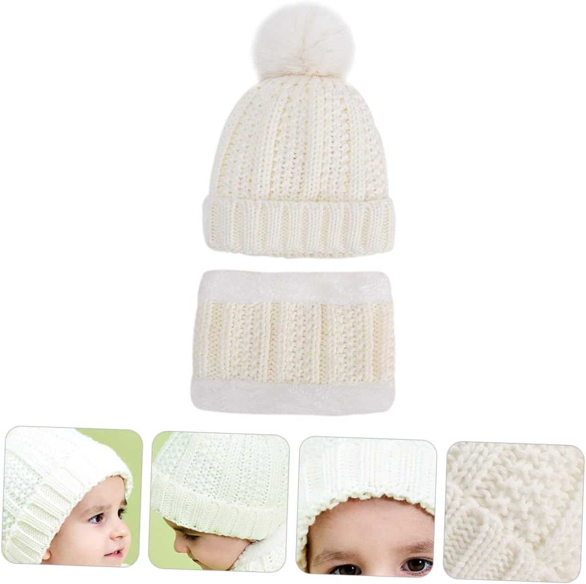 Winter essentials for Babies Soft Warm Hat Scarf Set