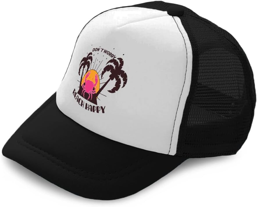 Cute Rascals Kids Trucker Hat Beach Happy Tropical